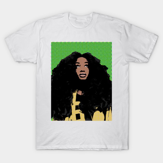 sza style pop art T-Shirt by soundofpopart